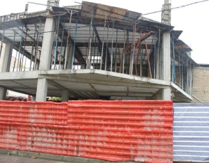 تصویر پیشرفت ۶۰ درصدی ساختمان سرای محله ترک آباد