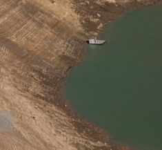 تصویر ذخیره سد کرج به کمتر از ۴ درصد رسیده است