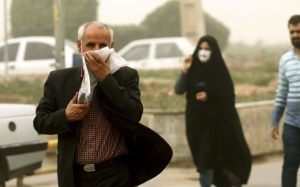 تصویر کیفیت هوا در نظرآباد و ساوجبلاغ ناسالم شد