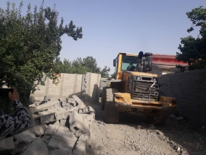 تصویر ۶۴ مورد تغییر کاربری غیرمجاز اراضی کشاورزی فردیس متوقف شد
