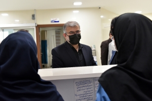 تصویر بازدید سرزده  استاندار البرز از بیمارستان امام خمینی (ره) کرج