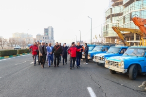 تصویر مانور عملیاتی زمستانه شهرداری فردیس برگزار شد
