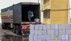 تصویر کمک های مردم شهرستان چهارباغ  البرز  به خوی ارسال شد
