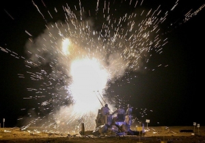 تصویر پنجشنبه شب در کرج چه خبر بود؟/ حمله پهپادی اسرائیل یا رزمایش بسیج!