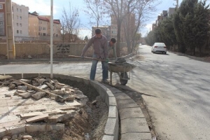 تصویر اجری پروژه جدولگذاری بلوار ابن سینا واقع در کوی مهر