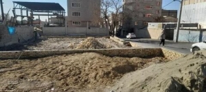 تصویر احداث زمین بازی کودک در منطقه ۱۰ کرج