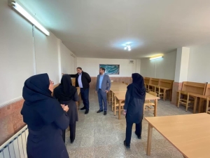 تصویر بازدید مدیرکل کتابخانه‌های عمومی استان البرز از کتابخانه‌های عمومی بقیه‌الله و پیامبر اعظم (ص)
