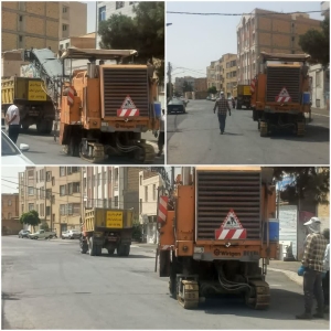 تصویر عملیات تراش و روکش خیابان ۵۳ آغاز شد