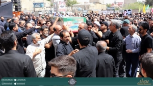تصویر تشییع پیکر مطهر شهید مدافع وطن، مهندس سید امیرحسین خادمی در نظرآباد