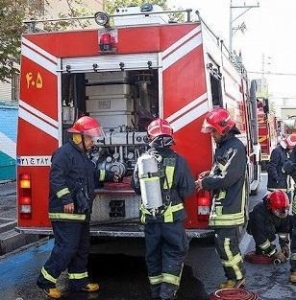 تصویر مهار حریق در آموزشگاه بازیگری در فردیس
