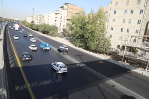 تصویر پروژه تعریض آزادراه کرج قزوین حد فاصل گلشهر تا پل مهرشهر زیر بارترافیکی رفت