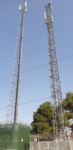 تصویر دکل‌های رایتل و همراه اول تجمیع شدند