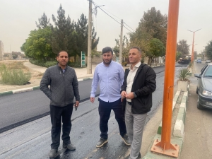 تصویر عملیات روکش آسفالت خیابان طالقانی شهرک ینگی امام انجام شد