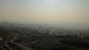 تصویر هشدار سطح زرد هواشناسی استان البرز نسبت به پتانسیل انباشت آلاینده‌ها