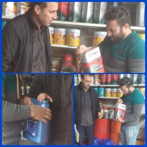 تصویر کشف و ضبط مقادیری روغن موتور تقلبی در فردیس