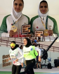 تصویر درخشش دونده نابینای البرزی در پاراآسیایی جوانان