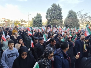 تصویر قدردانی استاندار البرز از حضور پر شور مردم در راهپیمایی همبستگی