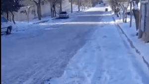 تصویر وقتی مدیریت شهری مهستان در برابر طبیعت تسلیم می‌شود