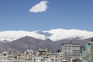تصویر آسمان البرز در هفته هوای پاک آبی شد