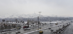 تصویر پیش‌بینی بارش برف و باران در البرز