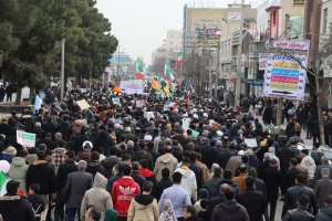 تصویر حضور پرشور مردم ماهدشت در راهپیمایی ۲۲ بهمن( تصاویر)