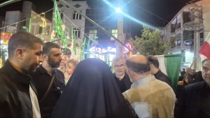 تصویر تجدید میثاق استاندار البرز با آرمان‌های انقلاب در میان مردم کرج