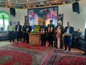 تصویر طالقان میزبان پرچم متبرک بارگاه امام رضا علیه‌السلام شد