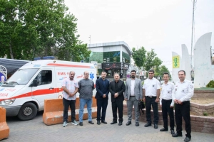 تصویر پایش میدانی رئیس دانشگاه از پایگاه اورژانس ۱۱۵ نظرآباد