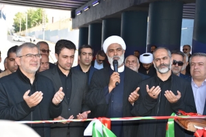 تصویر افتتاح تقاطع غیرهمسطح «خلیج فارس» در گرمدره