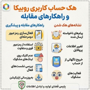 تصویر چطور حساب روبیکای خود را از هک شدن نجات دهیم⁉️