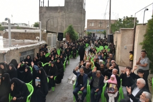 تصویر مراسم «آبروی محله» در آستانه چهلمین روز شهادت سردار دکتر علی کوه‌خیل در گلسار برگزار شد