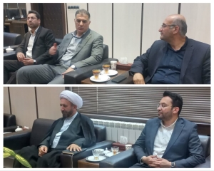 تصویر دیدار مدیر عامل شرکت شهرکهای صنعتی استان البرز با فرماندار اشتهارد