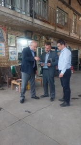 تصویر بازدید میدانی رئیس صمت نظرآباد از شرکت آرمک