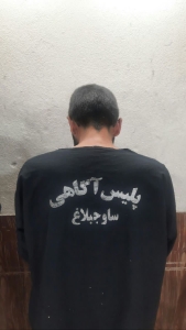 تصویر تخریب درب اماکن خصوصی ساوجبلاغ شگرد سارق