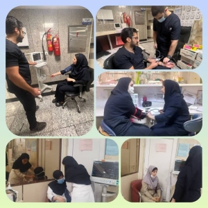 تصویر نبض سلامت در تپشِ دستانِ مهربانی
