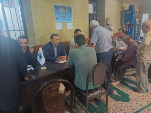 تصویر برگزاری میز خدمت در مصلی شهر کوهسار