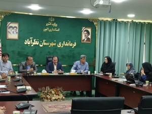 تصویر جلسه ستاد مناسب‌سازی شهرستان نظرآباد برگزار شد