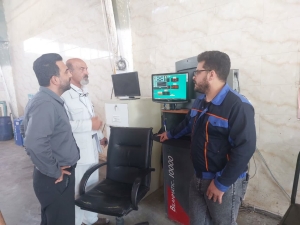 تصویر نظارت بر مراکز معاینه فنی نظرآباد زیر ذره‌بین کارشناسان محیط‌زیست