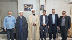 تصویر دیدار مدیرعامل بنیاد مهدویت استان البرز با امام جمعه  گرمدره