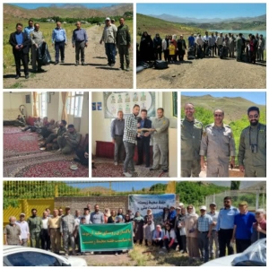 تصویر برگزاری همایش پاکسازی روستای تکیه(جنب آرموت) و حریم سد طالقان