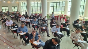 تصویر برگزاری آزمون سنجش آگاهی پرسنل حوزه مشترکین آبفای البرز
