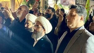 تصویر حضور فرماندار شهرستان فردیس در اجتماع اقتدار و آیین عزاداری عاشورایی مردم