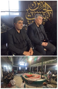 تصویر بازدید فرماندار ساوجبلاغ از آیین تعزیه‌خوانی روستای آران