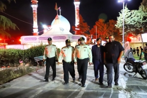 تصویر بازدید فرمانده انتظامی شهرستان کرج از هیئات مذهبی