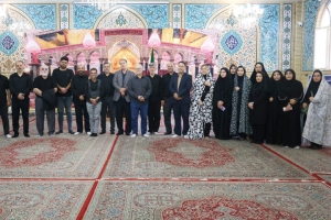 تصویر گردهمایی معنوی اهالی رسانه البرز در آستان مقدس امامزاده حسن(ع)