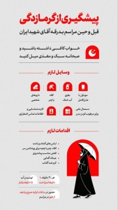 تصویر پیشگیری از گرما زدگی قبل و حین مراسم بدرقه آقای شهید