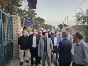 تصویر بازدید میدانی فرماندار نظرآباد از روستای قوچ‌حصار