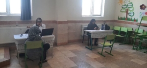 تصویر راه‌اندازی بیمارستان صحرایی در شهرک ابریشم البرز