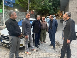 تصویر بازدید فرماندار طالقان از طرح‌های آسفالت و سنگ‌فرش روستای خچیره
