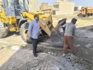 تصویر تداوم خدمات‌رسانی مدیریت ناحیه خدماتی ینگی امام به شهروندان